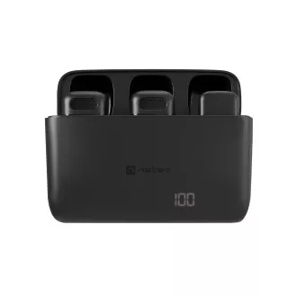 Microfon mobil wireless Natec HOPPER LAVALIER USB-C, 2 buc.
