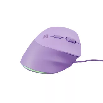 Mouse vertical Natec CRAKE 2 PRO/Vertical/Optic/Pentru dreptaci/12.400 DPI/Cu fir USB-A/Mov