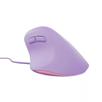 Mouse vertical Natec CRAKE 2 PRO/Vertical/Optic/Pentru dreptaci/12.400 DPI/Cu fir USB-A/Mov