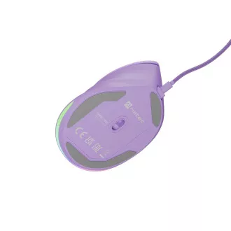 Mouse vertical Natec CRAKE 2 PRO/Vertical/Optic/Pentru dreptaci/12.400 DPI/Cu fir USB-A/Mov