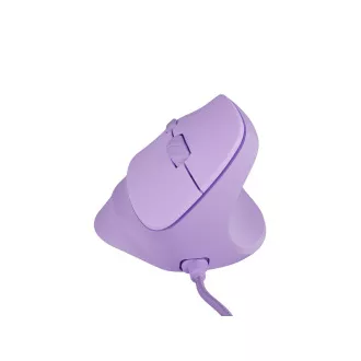 Mouse vertical Natec CRAKE 2 PRO/Vertical/Optic/Pentru dreptaci/12.400 DPI/Cu fir USB-A/Mov