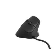 Mouse vertical Natec CRAKE 2 PRO/Vertical/Optic/Pentru dreptaci/12.400 DPI/Cu fir USB-A/Negru