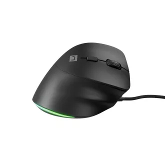 Mouse vertical Natec CRAKE 2 PRO/Vertical/Optic/Pentru dreptaci/12.400 DPI/Cu fir USB-A/Negru