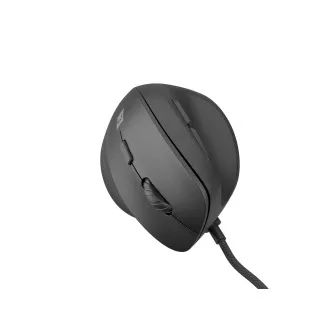 Mouse vertical Natec CRAKE 2 PRO/Vertical/Optic/Pentru dreptaci/12.400 DPI/Cu fir USB-A/Negru