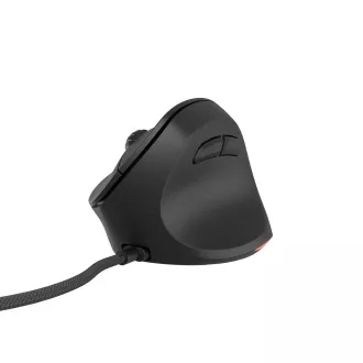 Mouse vertical Natec CRAKE 2 PRO/Vertical/Optic/Pentru dreptaci/12.400 DPI/Cu fir USB-A/Negru