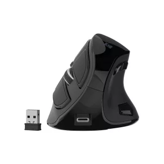 Mouse wireless vertical Natec EUPHONIE PRO/Vertical/Blue Sense/Pentru dreptaci/4.000 DPI/USB+BT/Negru Mouse wireless vertical Natec EUPHONIE PRO/Vertical/Blue Sense/Pentru dreptaci/4.000 DPI/USB+BT/Negru