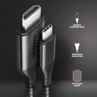 AXAGON RVC-HI2MC, adaptor/cablu USB-C -> HDMI 2.0a 1.8m, 4K/60Hz HDR10