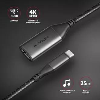 AXAGON RVC-HI2M, adaptor USB-C -> HDMI 2.0a, 4K/60Hz HDR10