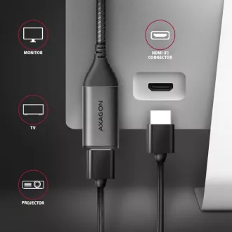 AXAGON RVC-HI2M, adaptor USB-C -> HDMI 2.0a, 4K/60Hz HDR10