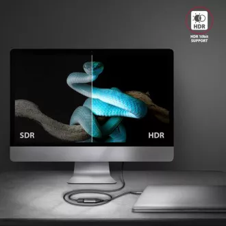 AXAGON RVC-HI2M, adaptor USB-C -> HDMI 2.0a, 4K/60Hz HDR10