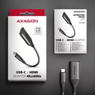 AXAGON RVC-HI2M, adaptor USB-C -> HDMI 2.0a, 4K/60Hz HDR10