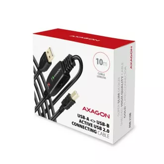 AXAGON ADR-210B, cablu USB 2.0 AM -> BM pentru conexiune activă / repetor, 10m AXAGON ADR-210B, cablu USB 2.0 AM -> BM pentru conexiune activă / repetor, 10m