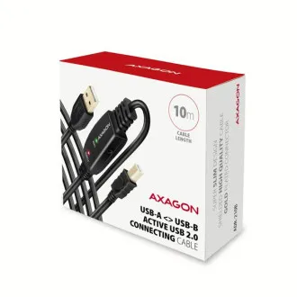 AXAGON ADR-210B, cablu USB 2.0 AM -> BM pentru conexiune activă / repetor, 10m