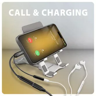AXAGON ADA-HCPD, USB-C la mufă de 3,5 mm - Adaptor audio DAC de înaltă rezoluție, 384 kHz/32 biți, stereo, PD 60W 3A
