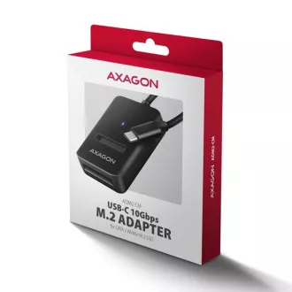 Adaptor AXAGON ADM2-CM USB-C 10Gbps - M.2 NVMe și SSD SATA, cablu USB-C 10cm