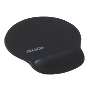 Allsop Gel mouse pad negru, suport pentru încheietura mâinii de 20 mm