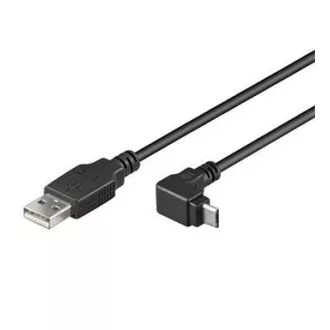 Cablu PremiumCord micro USB 2.0, AB, 90°, 3m Cablu PremiumCord micro USB 2.0, AB, 90°, 3m