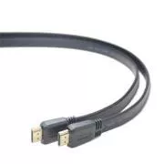 Cablu plat PremiumCord HDMI High Speed + Ethernet, conectori placati cu aur, 3 m