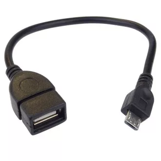 Reducere cablu USB PremiCord A/fem-MicroUSB/mal20cm