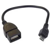 Reducere cablu USB PremiCord A/fem-MicroUSB/mal20cm