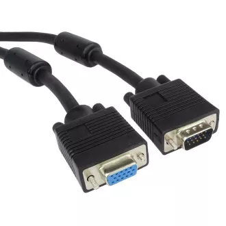 PremiumCord SVGA, DDC2, 2x ferită, 3xCoax+8 nuclee, 2m