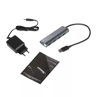 i-tec USB 3.0 metal HUB de încărcare 4 porturi