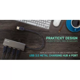 i-tec USB 3.0 metal HUB de încărcare 4 porturi
