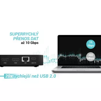 Stație de andocare i-tec USB-C dual HDMI cu alimentare de 100W + încărcător universal i-tec de 100W Stație de andocare i-tec USB-C dual HDMI cu alimentare de 100W + încărcător universal i-tec de 100W