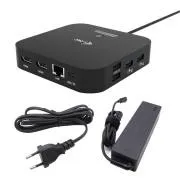 Stație de andocare i-tec USB-C dual HDMI cu alimentare de 100W + încărcător universal i-tec de 100W