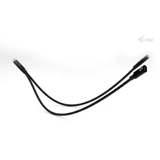 Splitter de cablu USB-C i-tec Audio/Date, alimentare 100W