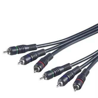 Cablu PremiumCord 3x CINCH-3x CINCH M/M 2m HQ