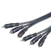 Cablu PremiumCord 3x CINCH-3x CINCH M/M 2m HQ