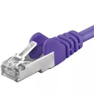 Cablu patch Premiumcord CAT6a S-FTP, RJ45-RJ45, AWG 26/7 1m, violet