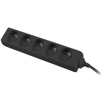 Cablu prelungitor 230V 3m 5 prize, negru Cablu prelungitor 230V 3m 5 prize, negru
