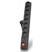 Acar S8 cablu de 5 m, 8 prize, protector de supratensiune, negru