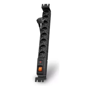 Acar S8 FA Rack Cablu de 1,5 m, 8 prize, protecție împotriva supratensiunilor, pentru rack, negru Acar S8 FA Rack Cablu de 1,5 m, 8 prize, protecție împotriva supratensiunilor, pentru rack, negru