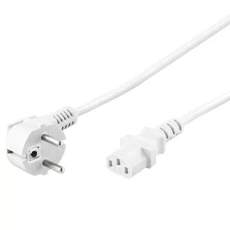 Cablu de rețea PremiumCord 230V la computer 1m alb
