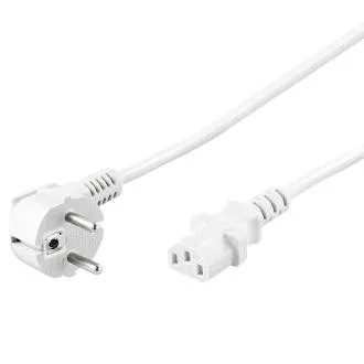 Cablu de rețea PremiumCord 230V la computer 1m alb Cablu de rețea PremiumCord 230V la computer 1m alb