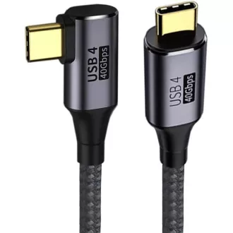 PremiumCord USB4 Gen 3x2 40Gbps 8K@60Hz 240W, Thunderbolt, 0,3m curbat