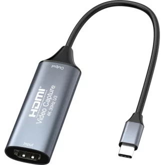 Graber HDMI PremiumCord pentru semnal video/audio către computer cu conector USB 3.0 tip c