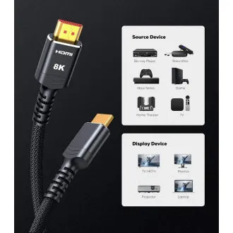 Cablu HDMI Premium Ultra 2.1 8K 7,5 m Cablu HDMI Premium Ultra 2.1 8K 7,5 m