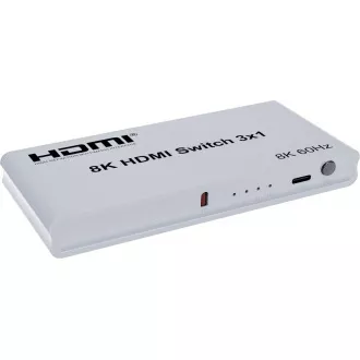Comutator HDMI PremiumCord 3:1 cu telecomandă