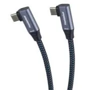 Cablu PremiumCord USB-C cu 2 benzi îndoite, 1 m