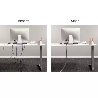 Organizator și protector de cablu Fellowes Cablezip, mediu