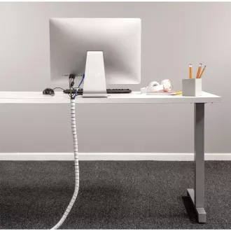 Organizator și protector de cablu Fellowes Cablezip, alb