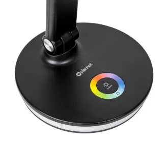 Lampă de masă LED Platinet PDL400RGBB 12W reglabilă, control tactil, port USB, neagră
