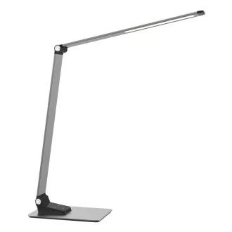 Lampă de masă LED Platinet PDL509 10W, reglabilă, control tactil, port USB, aluminiu