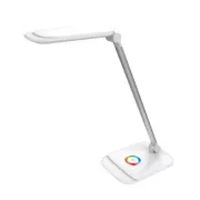 Lampă de masă LED Platinet PDLQ60 18W, reglabilă, control tactil, port USB, albă