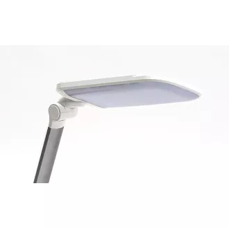 Lampă de masă LED Platinet PDLQ60 18W, reglabilă, control tactil, port USB, albă
