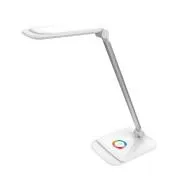 Lampă de masă LED Platinet PDLQ60 18W, reglabilă, control tactil, port USB, albă